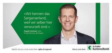 kampagne | sgkb kampagne linthgebiet/sarganserland / kunde | festland ag / manipulator | retusche . composing . prepress